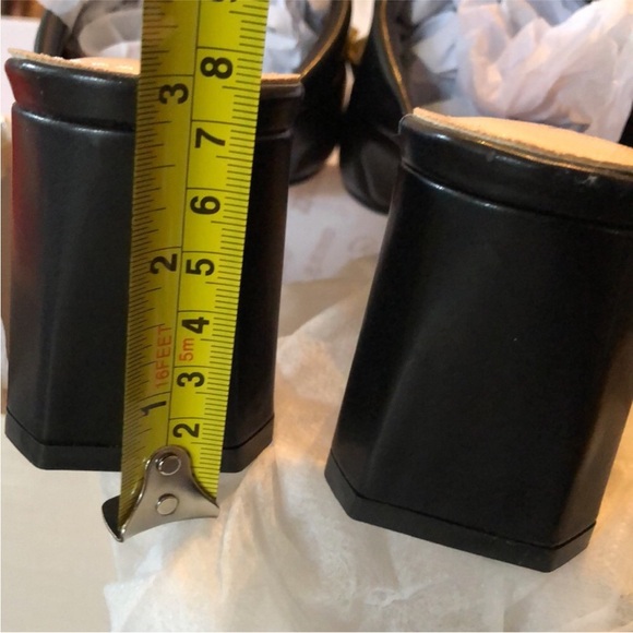 🌟G. C. Shoes Quilted Studded slip on chunky heel sandals storage bags & box - Picture 14 of 16